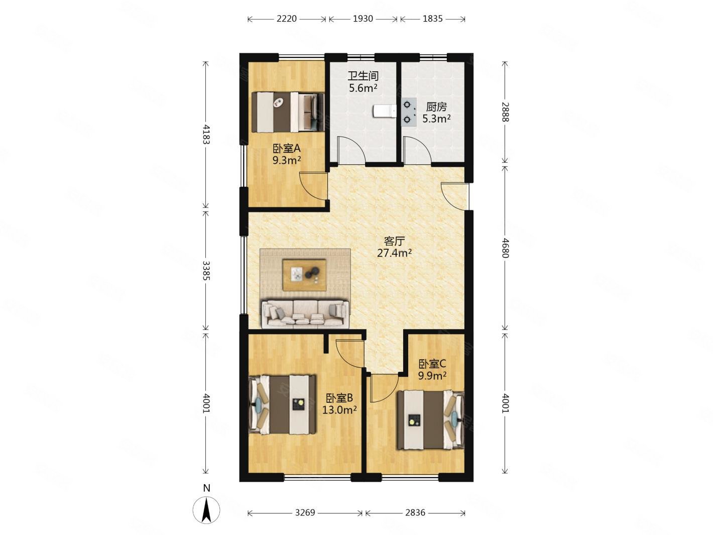 低总价精装修电梯房全面户型采光好视野佳产证齐全可过户
