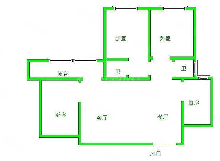 盛世中央(西陵)3室2厅2卫120㎡南北92万