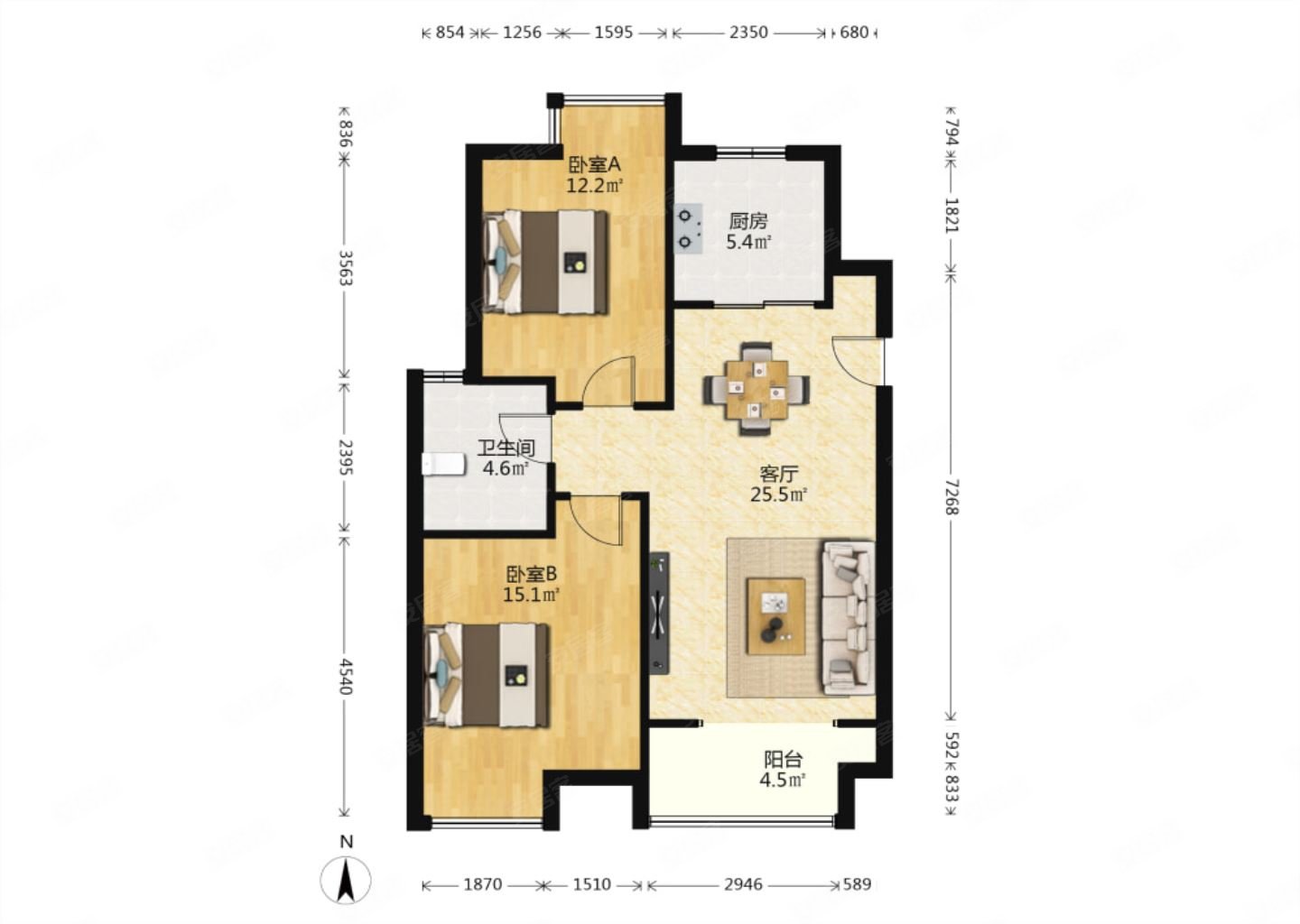 天地源枫林意树南北通透精装修交通便捷近地铁