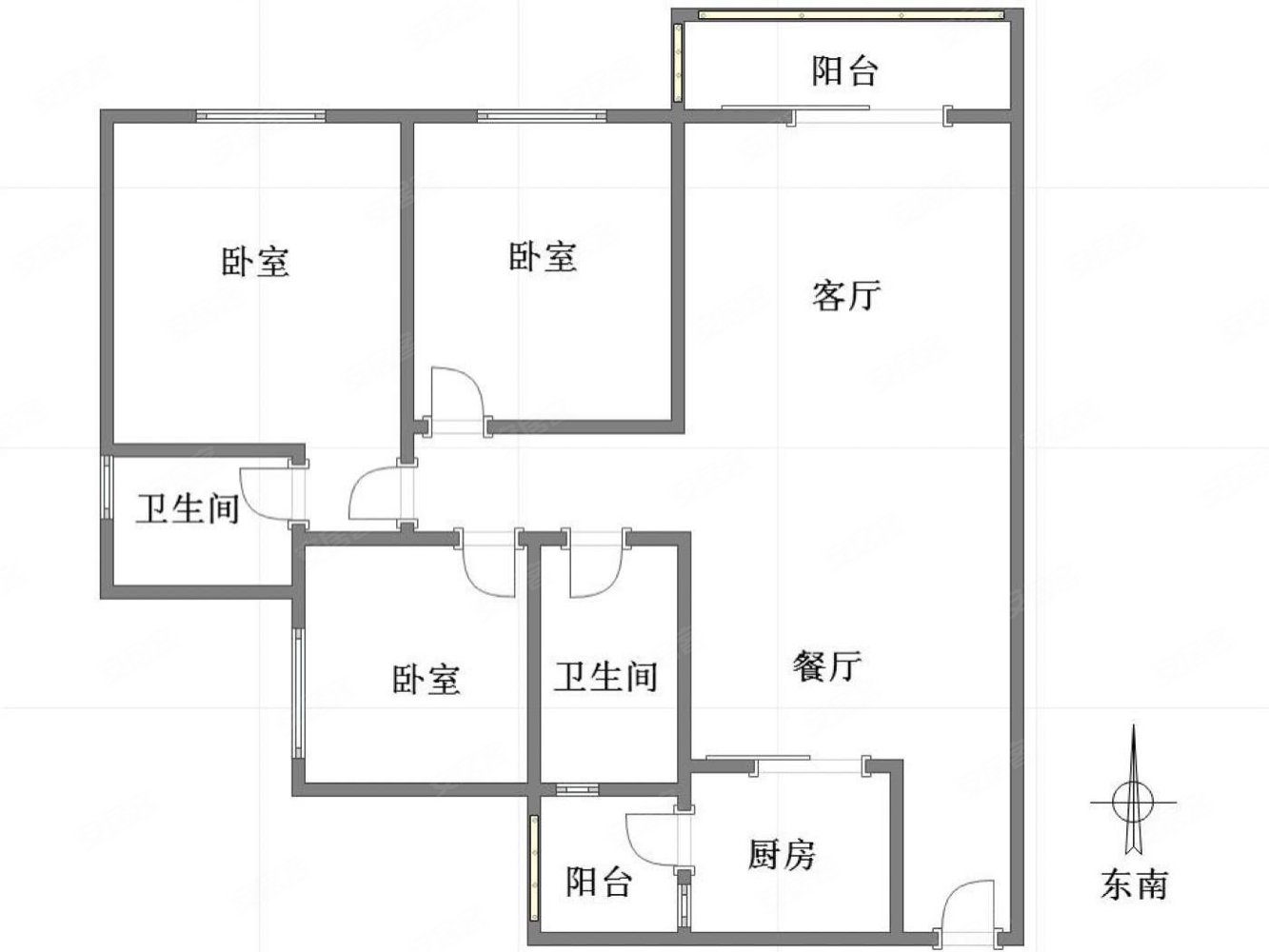 近轻轨出售,天誉智慧城雍江山二手房,128万,3室2厅,2卫,94平米-重庆