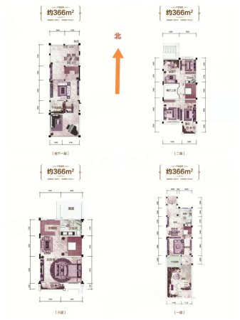 中海盛京府(别墅)5室3厅4卫365.92㎡南北750万