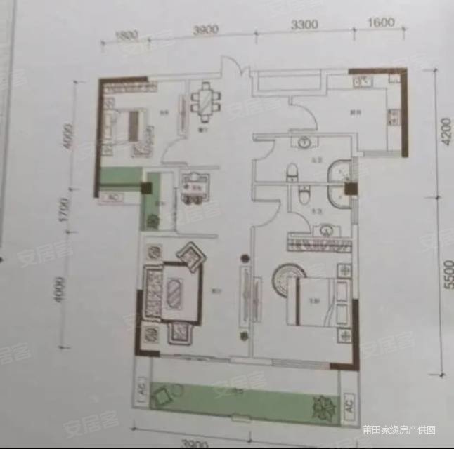 飞旋塘宁湾3室2厅2卫102㎡南72万