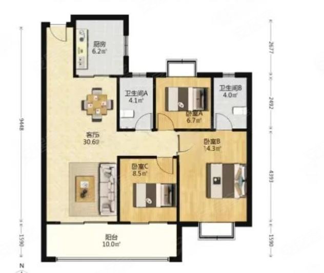 新城金樾府 出行方便 商品房 精装好房 双卫 朝南