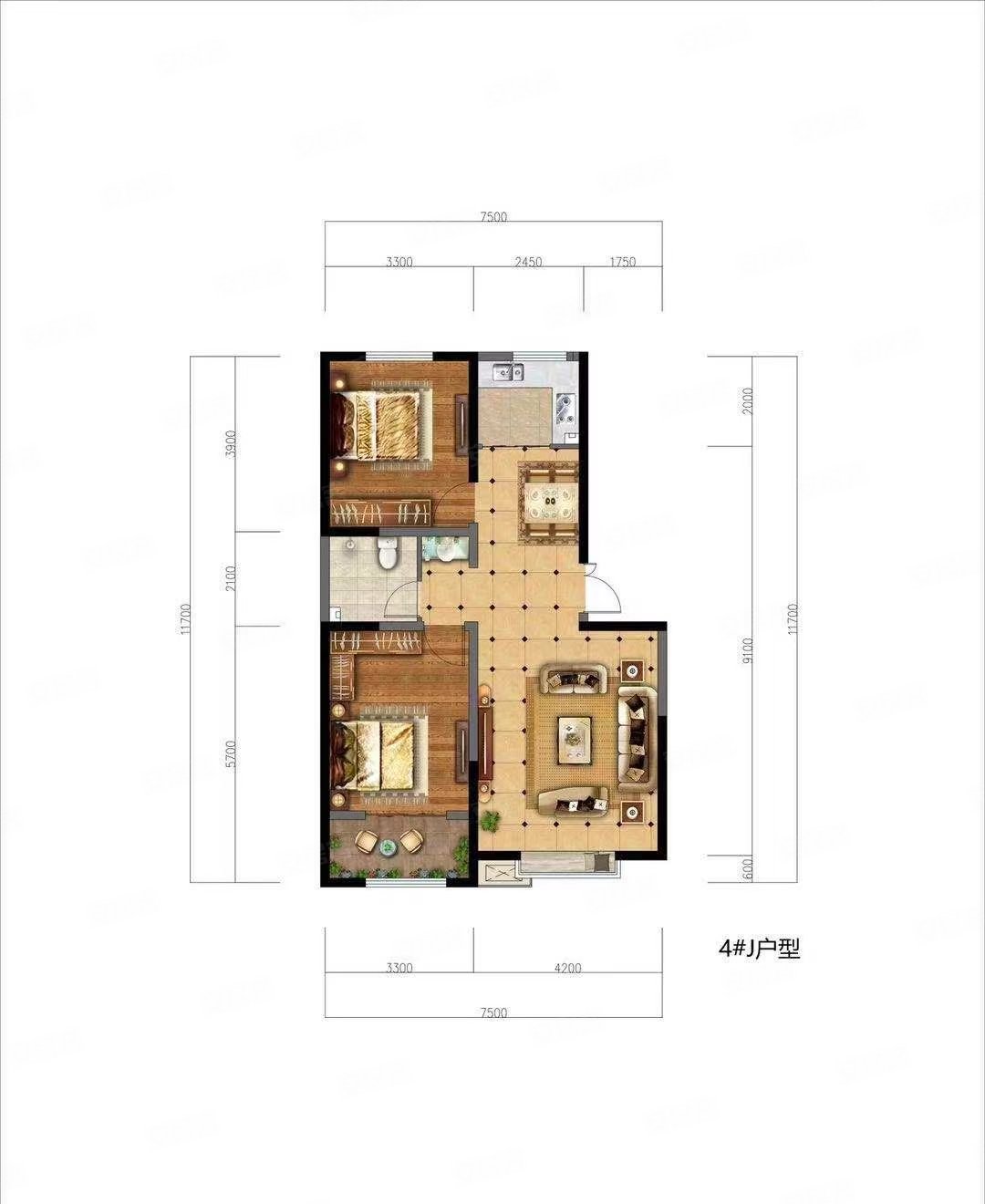 急售祥和家园集体供暖精装一年三楼采光好