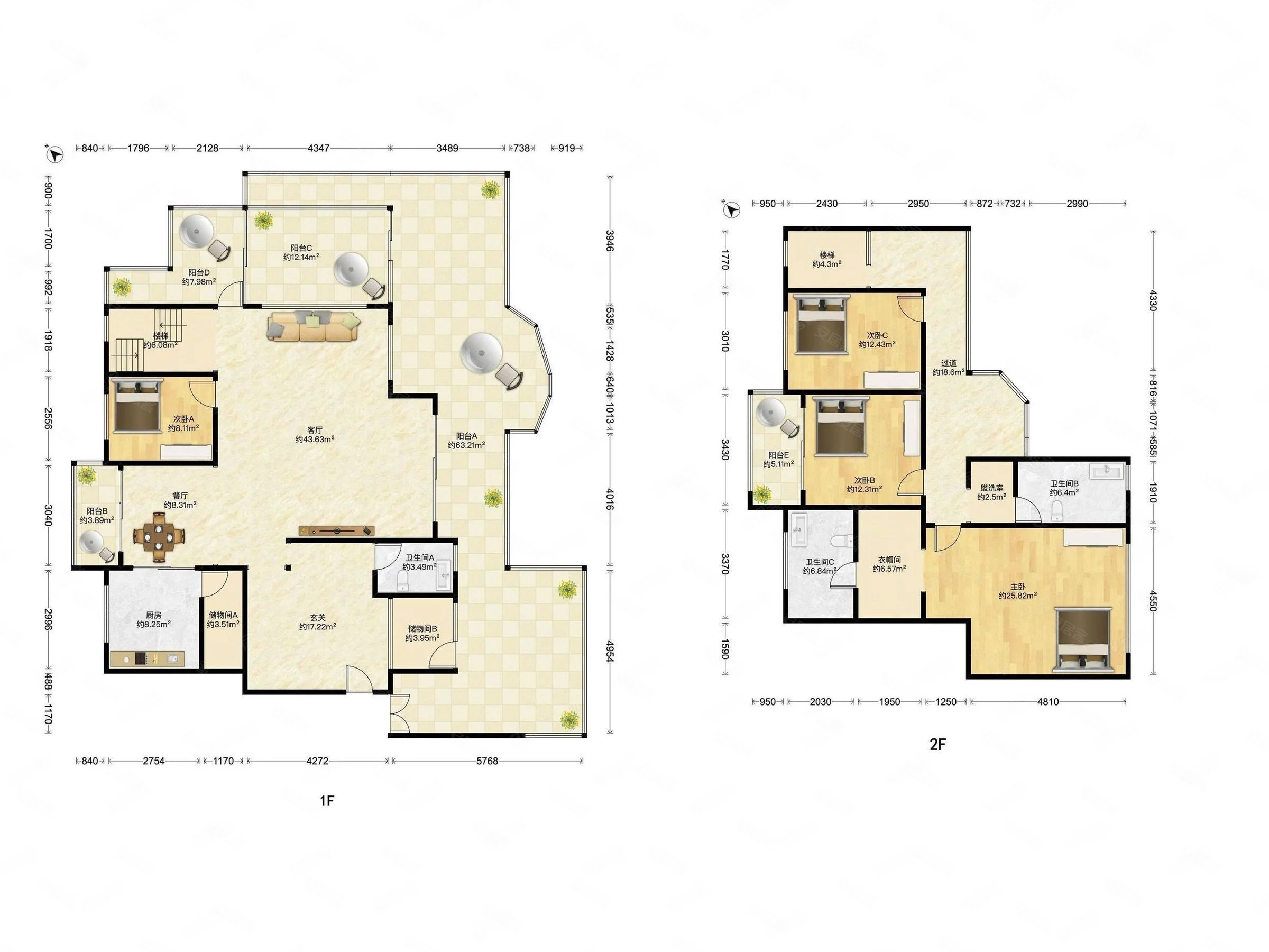 中海名城电梯跃层洋房私家入户花园观景露台花园诚售