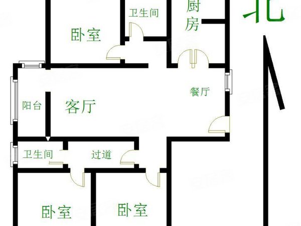 济南天桥泺口绿地新里梵尔赛公馆全新家具家电,两室朝阳三室两卫,精装