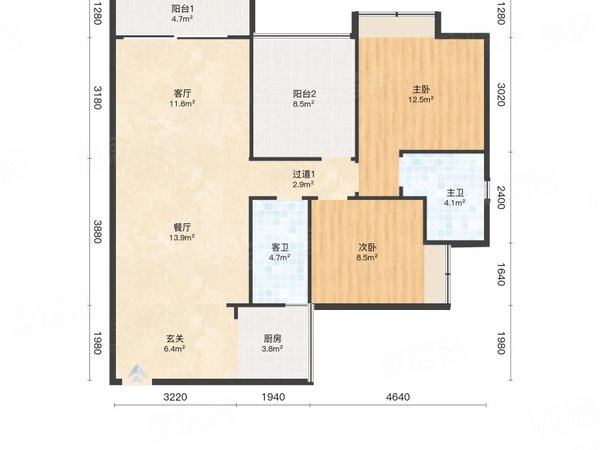 广州从化街口中心区宏诚海峰花园宏城海峰 电梯3房