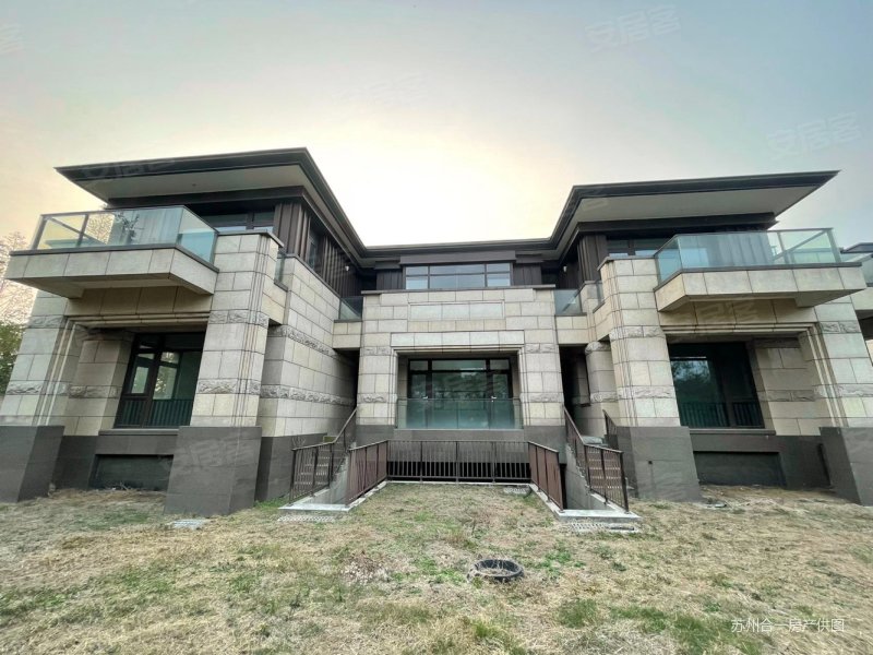 收藏级一线沿湖独栋别墅花园500平 地上2层 随时看房,保利独墅西岸