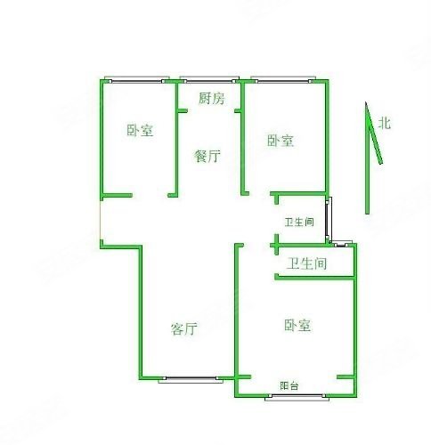 全天采光 随时看房,东湖印象二手房,133万,3室2厅,2卫,111平米-保定