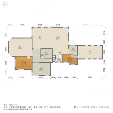 东方巴黎城(别墅)4室2厅4卫180㎡南北190万