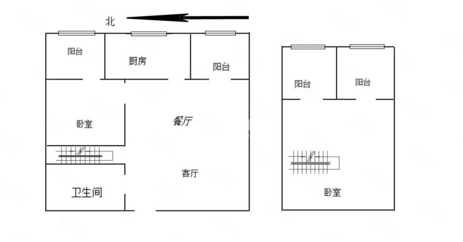 水岸新巢2室2厅1卫81㎡东西58万