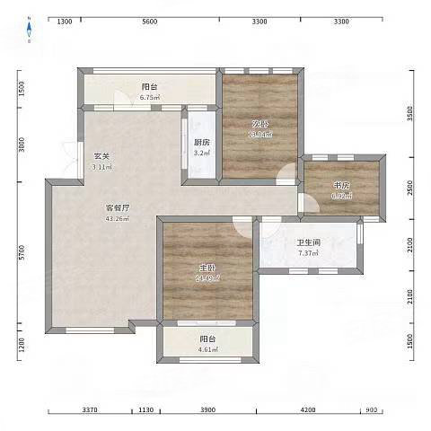 银九小区3室2厅1卫122.2㎡南北48.8万