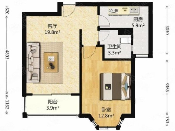 上海浦东梅园梅园三街坊世纪大道地铁站,一房带一厅的,附近上班方便