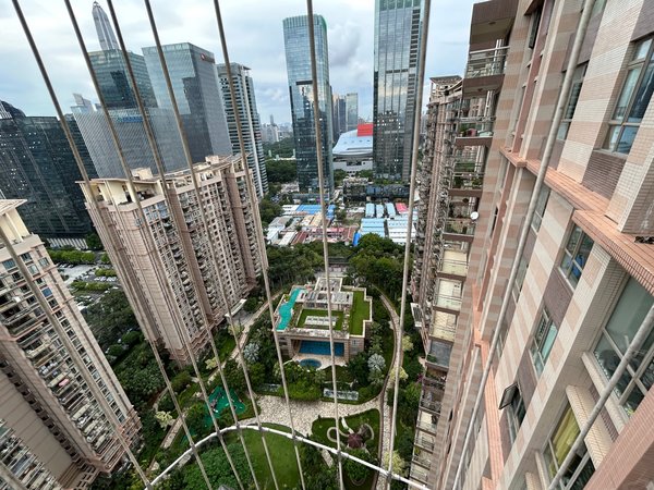 深圳福田福田中心区雅颂居深圳 雅颂居顶楼中空复式出租 豪华装修