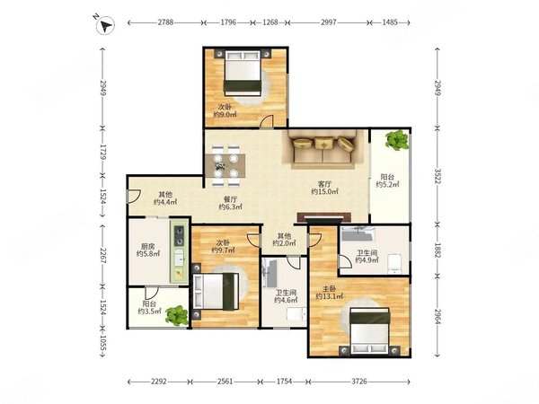 【多图】宝能城花园(西区),大学城租房,西区次新小区!