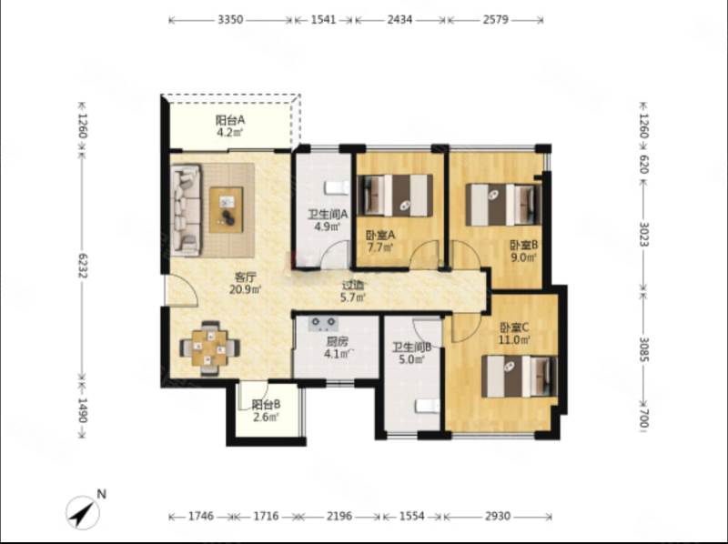 深圳房产网>深圳二手房>宝安二手房>塘尾二手房>华强城(一二期)>800