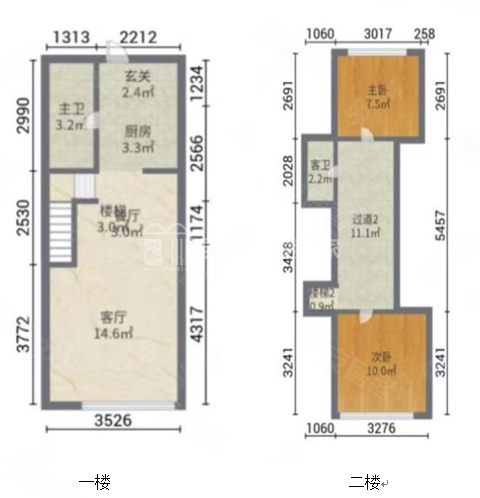 华强阳光都城花园(东南区)2室2厅1卫54㎡北55万