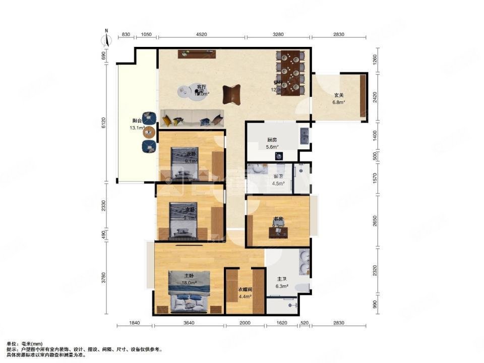 金众西关海16772平1358万4室2厅2卫