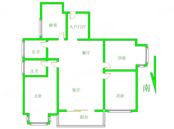 现代城(别墅)6室3厅5卫298㎡南北550万