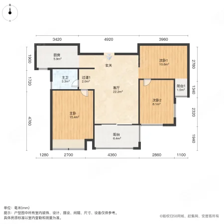 金浦御龙湾FG区3室2厅1卫87.26㎡南205万