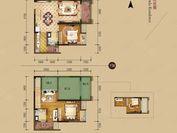 重庆巴南龙洲湾旭辉城(三期)万达轻轨旁,四房1800,员工宿舍,无中介废