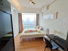 广州天河天河北免庸!体育中心都市华庭公寓,独立厨卫,全景落地窗,家具家电!出租房源真实图片