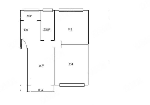 东方兰亭苑2室2厅1卫97㎡南北38万