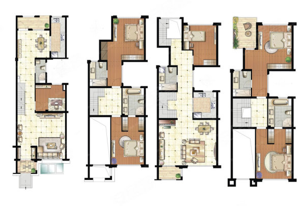 鸿禧山庄4室2厅4卫190㎡南北380万