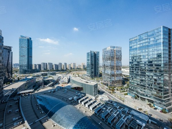 绍兴柯桥华舍时尚中心宝龙广场 朝南 精装公寓 落地大窗 视野好 光线