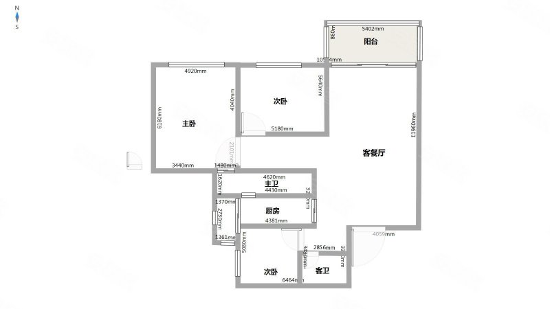 翠满庭3室2厅2卫96㎡南北88万