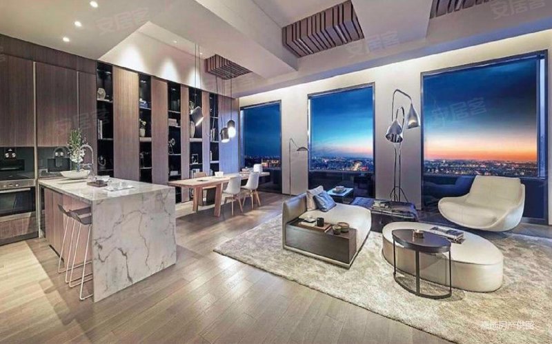 海外留学必看)370平复式仅1套)高层现房国贸精装大平层,梵悦108二手房