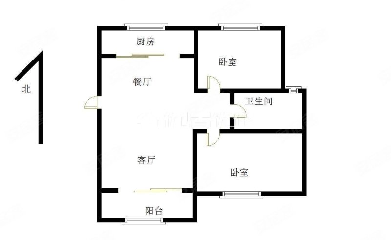 宏远教师家园2室2厅1卫95㎡南66.8万