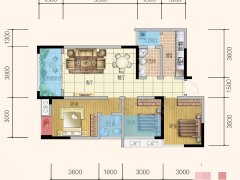 成都温江大学城地铁首座 3室2厅2卫出租房源真实图片