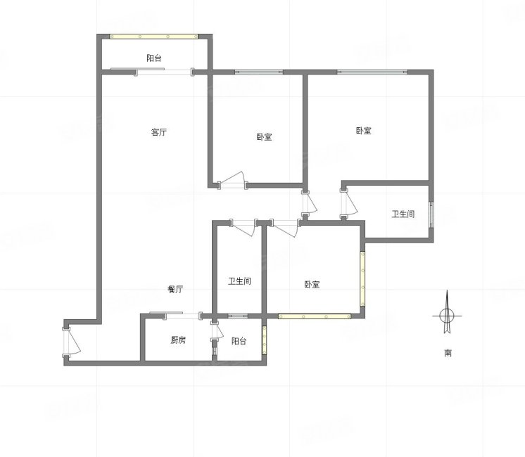 花溪半岛二期 清水3房 次新小区 朝中庭 配套齐全