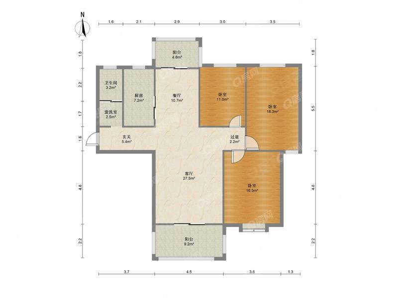 张洼新村兴华苑b区3室2厅1卫132.99㎡南140万