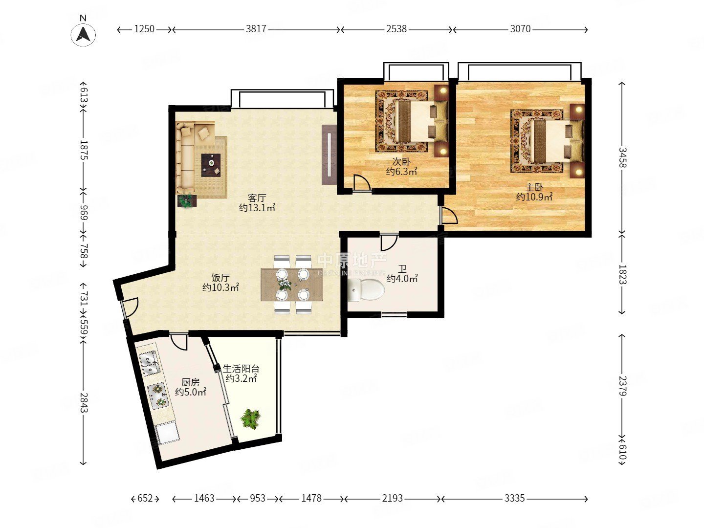 东风广场东风东户型方正好用花园小区精装修看房方便