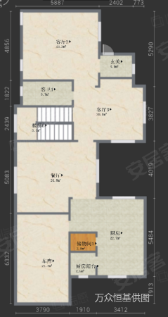 御汤山东区4室4厅3卫458.37㎡南1670万