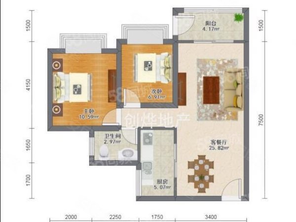 【多图】金名都,金沙洲租房,头回出租 干净整洁 温馨漂亮2房 金名都近