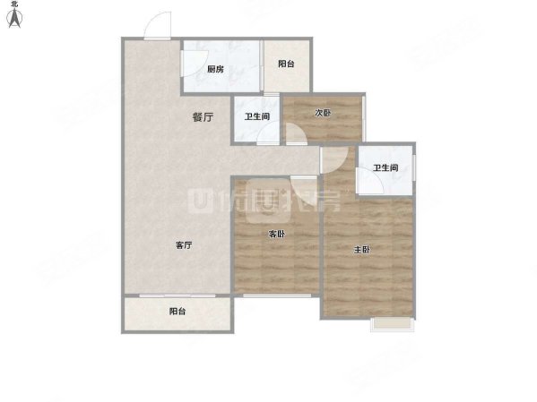 招商雍景湾3室2厅1卫95㎡南95万