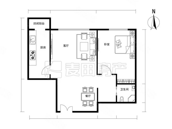 【多图】富力城(d区),双井租房,新出好房~出价就谈~家具家电齐全~给免