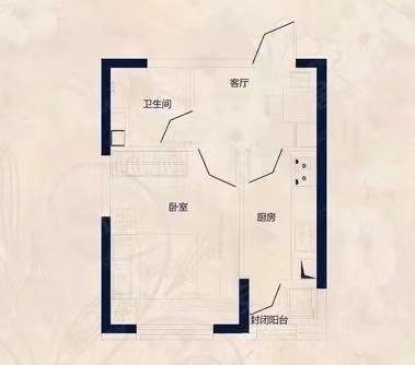 直租无中介可月付标准一室一卫近广福路大商汇南悦城同仁医院