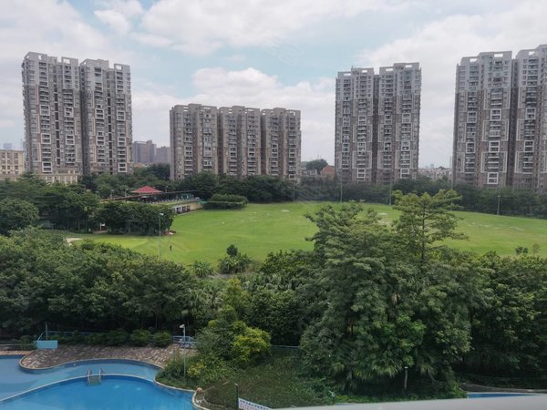 广州番禺汉溪长隆南国奥林匹克花园南国奥园 一线高尔夫全景 保养好