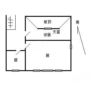 华卫里2室0厅0卫23.09㎡南北105万