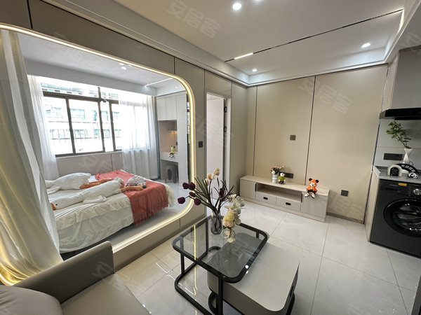 金华东阳东阳市中心五马塘村五马塘夜市 in88边上 天空之城 全屋智能一室一厅押一付一出租房源真实图片