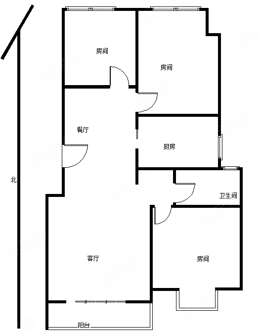 东海山庄3室2厅1卫97.68㎡南420万