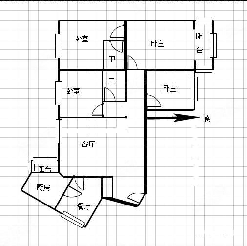 莱芜滨河花苑户型图图片