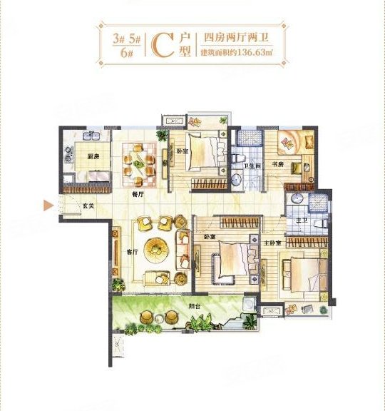 观邸爆赞户型 漂亮楼栋 东边户 阳光正好 全龄优教价值高,融侨观邸