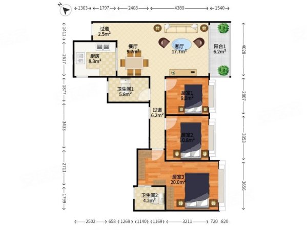 华盛珑悦  原价900w  现卖830w  看中可大刀