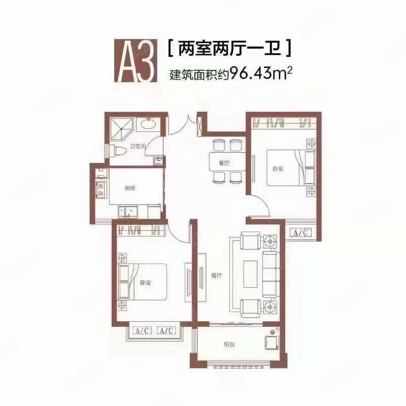 北园银座国贸花园桂花苑两室两厅精装双气包改合同
