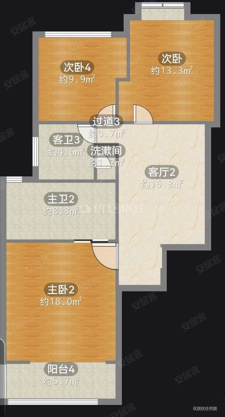 春天花园(渝北)5室2厅3卫244㎡北151.5万